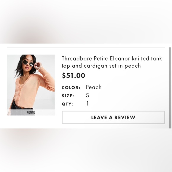 Tank top and cardigan set - Picture 3 of 3